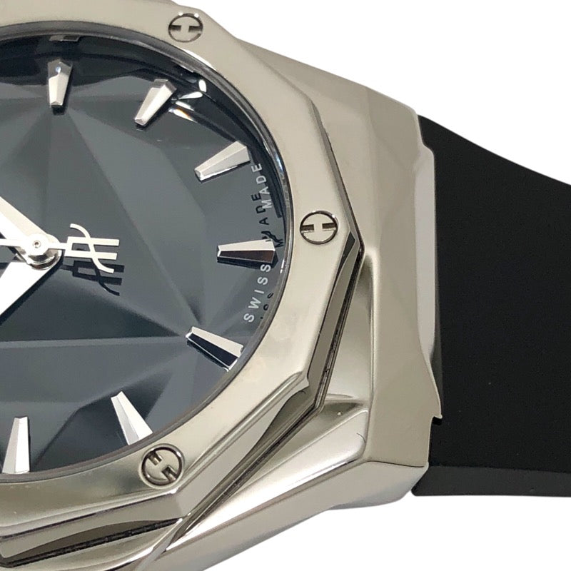 ウブロ HUBLOT クラシックフュージョン オーリンスキー チタニウム 550.NS.1800.RX.ORL19 ブラック チタン/ラバーストラップ 自動巻き メンズ 腕時計