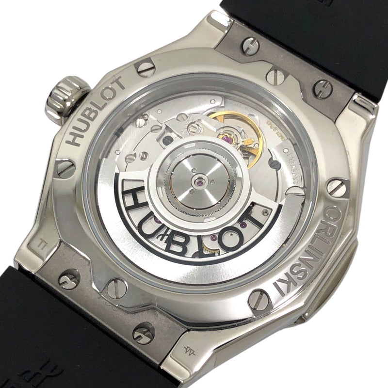 ウブロ HUBLOT クラシックフュージョン オーリンスキー チタニウム 550.NS.1800.RX.ORL19 ブラック チタン/ラバーストラップ 自動巻き メンズ 腕時計