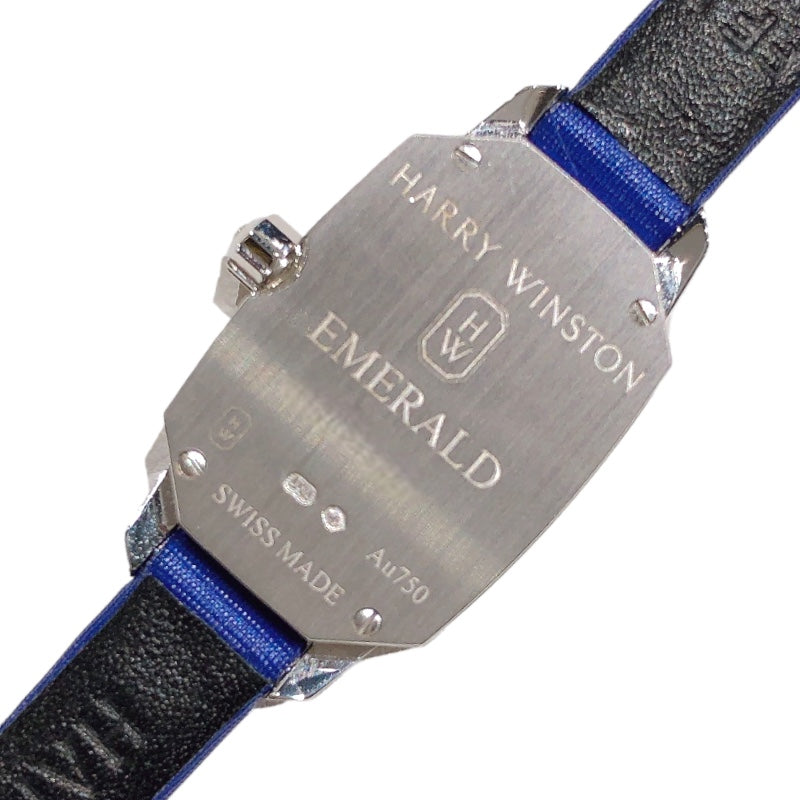 ハリーウィンストン HARRY WINSTON エメラルド EMEQHM18WW001 K18ホワイトゴールド レディース 腕時計
