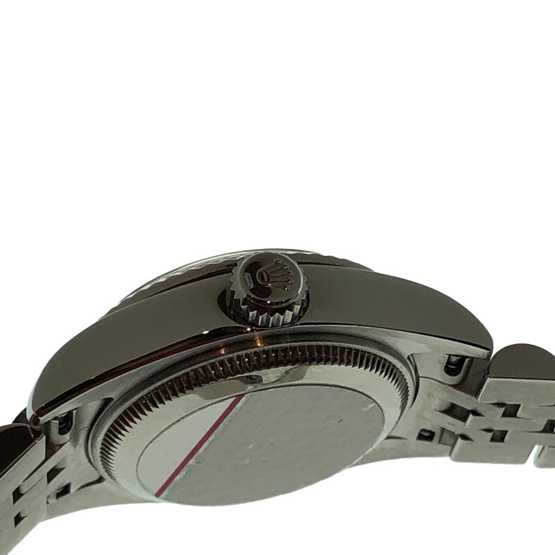 ロレックス ROLEX デイトジャスト26  10Pダイヤ 179174G シルバーコンピューター WG/SS レディース 腕時計
