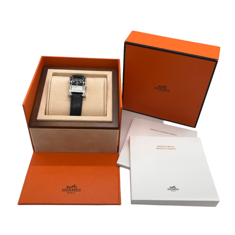 エルメス HERMES Hウオッチドゥブルジュー HH1.233 SS/レザー