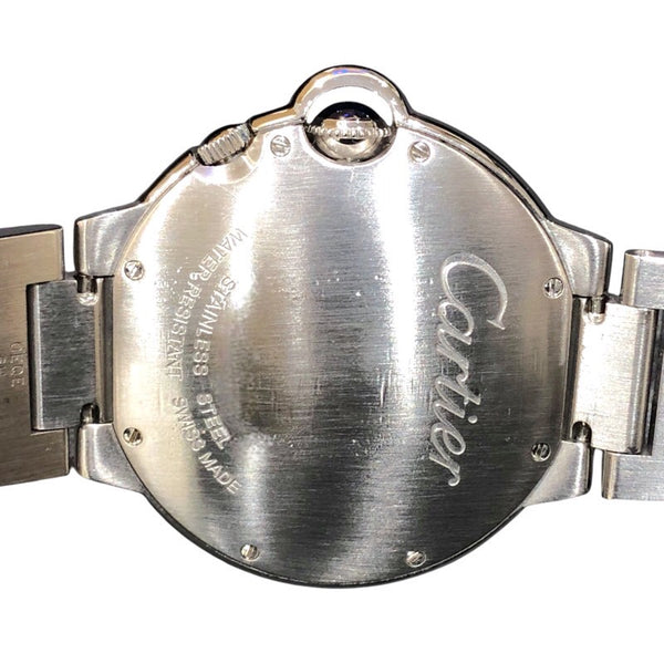 カルティエ Cartier バロンブルー ドゥ カルティエ ２タイムゾーン W6920011 シルバー SS メンズ 腕時計