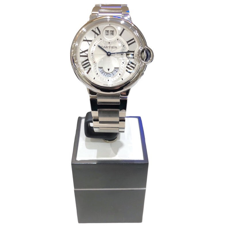 カルティエ Cartier バロンブルー ドゥ カルティエ ２タイムゾーン W6920011 シルバー SS メンズ 腕時計