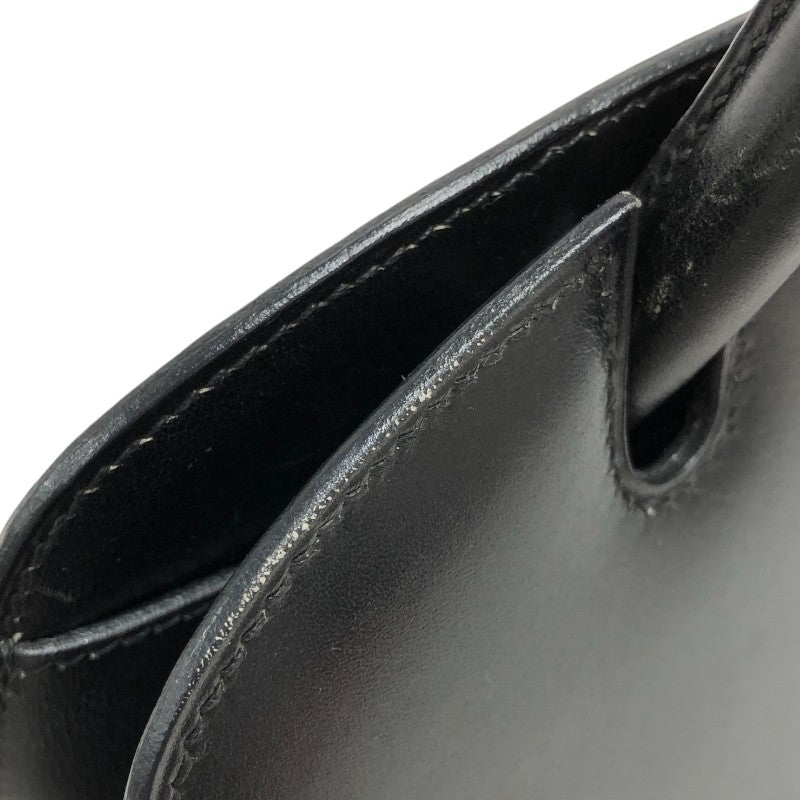 エルメス HERMES ダルヴィMM □D刻 ブラック ゴールド金具 ボックスカーフ レディース ハンドバッグ