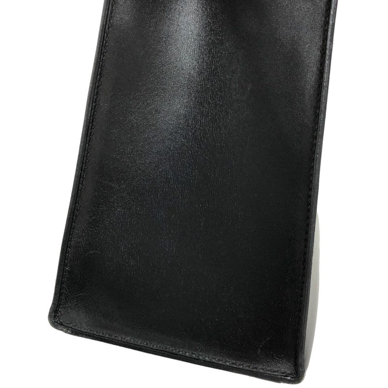 エルメス HERMES ダルヴィMM □D刻 ブラック ゴールド金具 ボックスカーフ レディース ハンドバッグ
