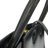 エルメス HERMES ダルヴィMM □D刻 ブラック ゴールド金具 ボックスカーフ レディース ハンドバッグ