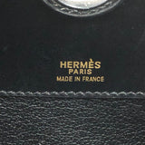 エルメス HERMES ダルヴィMM □D刻 ブラック ゴールド金具 ボックスカーフ レディース ハンドバッグ