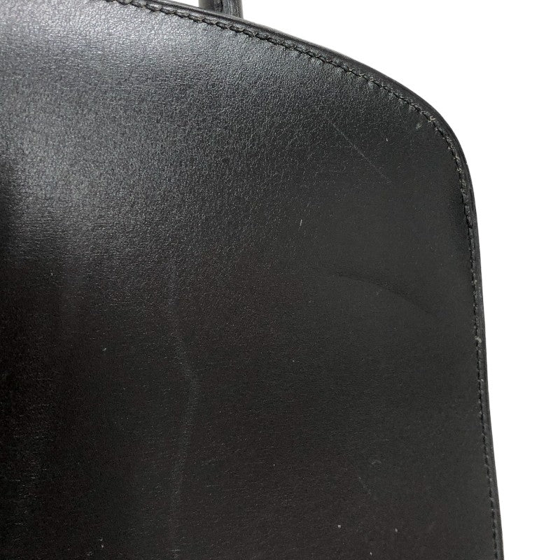 エルメス HERMES ダルヴィMM □D刻 ブラック ゴールド金具 ボックスカーフ レディース ハンドバッグ