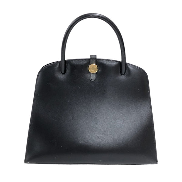 エルメス HERMES ダルヴィMM □D刻 ブラック ゴールド金具 ボックスカーフ レディース ハンドバッグ