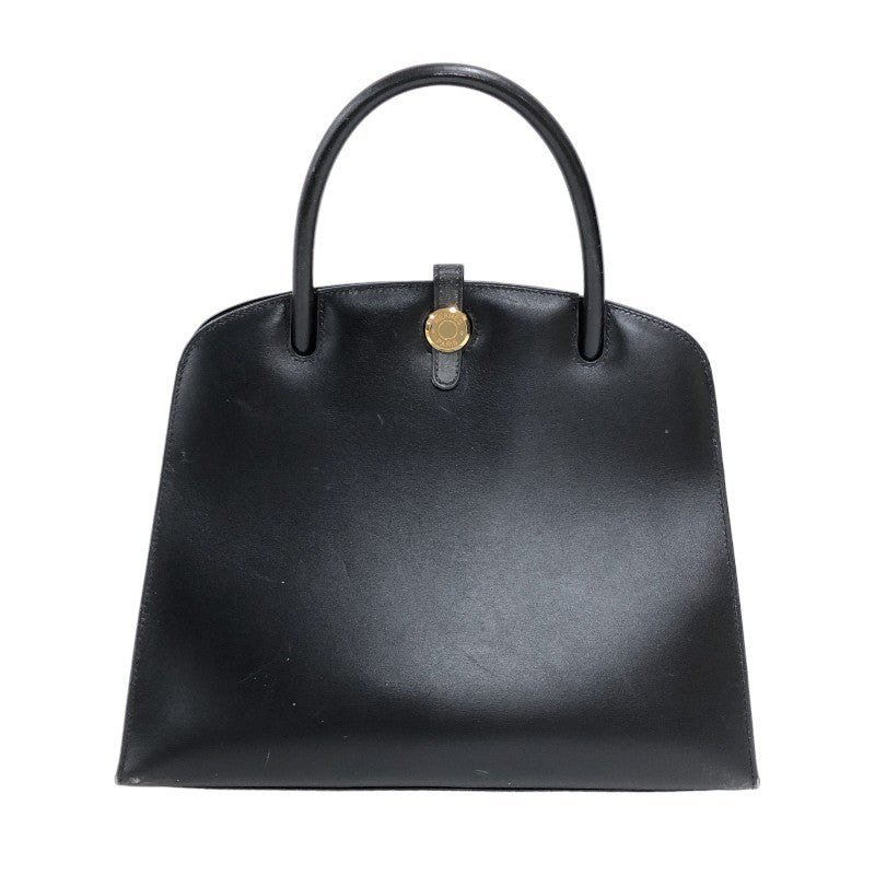エルメス HERMES ダルヴィMM □D刻 ブラック ゴールド金具 ボックスカーフ レディース ハンドバッグ