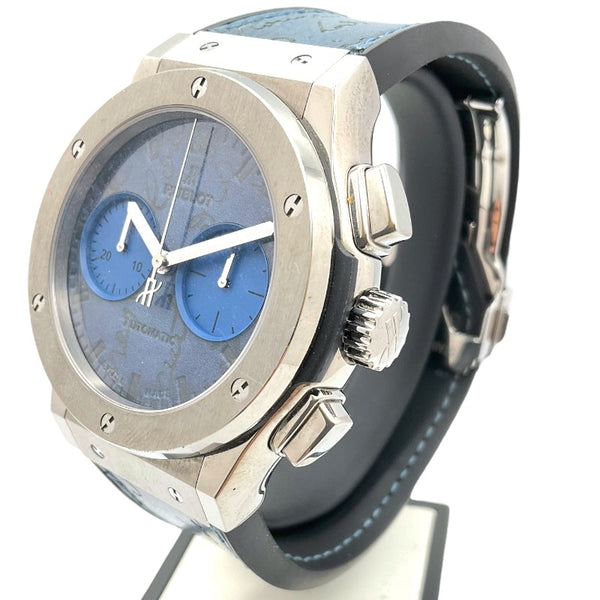 ウブロ HUBLOT クラシックフュージョン クロノグラフ ベルルッティ スクリット　世界250本限定 521.NX.050B.VR.BER18 ブルー チタン メンズ 腕時計