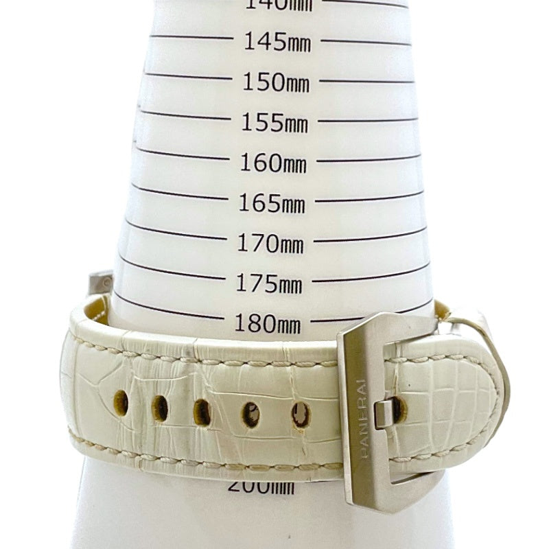 パネライ PANERAI ルミノール クロノ PAM01218 ホワイト ステンレススチール メンズ 腕時計