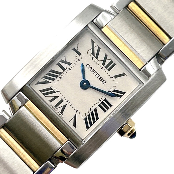 カルティエ Cartier タンクフランセーズ　SM W51007Q4 ステンレススチール K18/SS レディース 腕時計