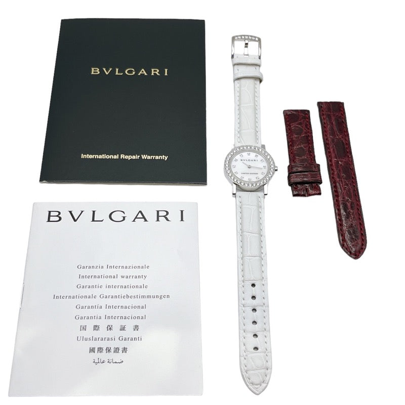 ブルガリ BVLGARI ブルガリブルガリ 限定 ホワイトシェル BBW26GL K18 