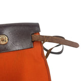 エルメス HERMES エールバッグ □H刻印　(2004年製) オレンジ/ゴールド金具 トワル レディース ショルダーバッグ