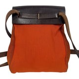 エルメス HERMES エールバッグ □H刻印　(2004年製) オレンジ/ゴールド金具 トワル レディース ショルダーバッグ