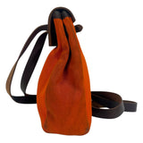 エルメス HERMES エールバッグ □H刻印　(2004年製) オレンジ/ゴールド金具 トワル レディース ショルダーバッグ