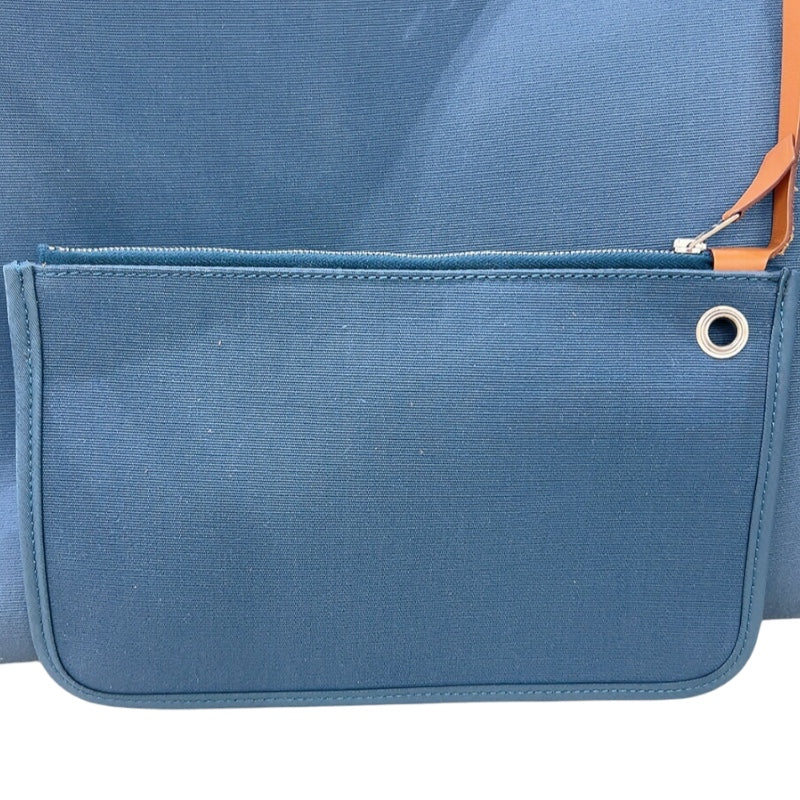 エルメス HERMES エールバッグジップMM □Q刻 (2013年製) シエル　シルバー金具 トワルオフィシェ ユニセックス ショルダーバッグ