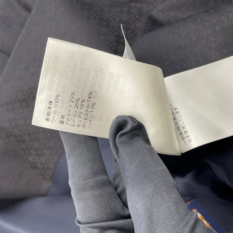 ルイ・ヴィトン LOUIS VUITTON モノグラム柄2Bスーツセットアップ HOFJ84/HOFP8W ネイビー ウール メンズ セットアップ