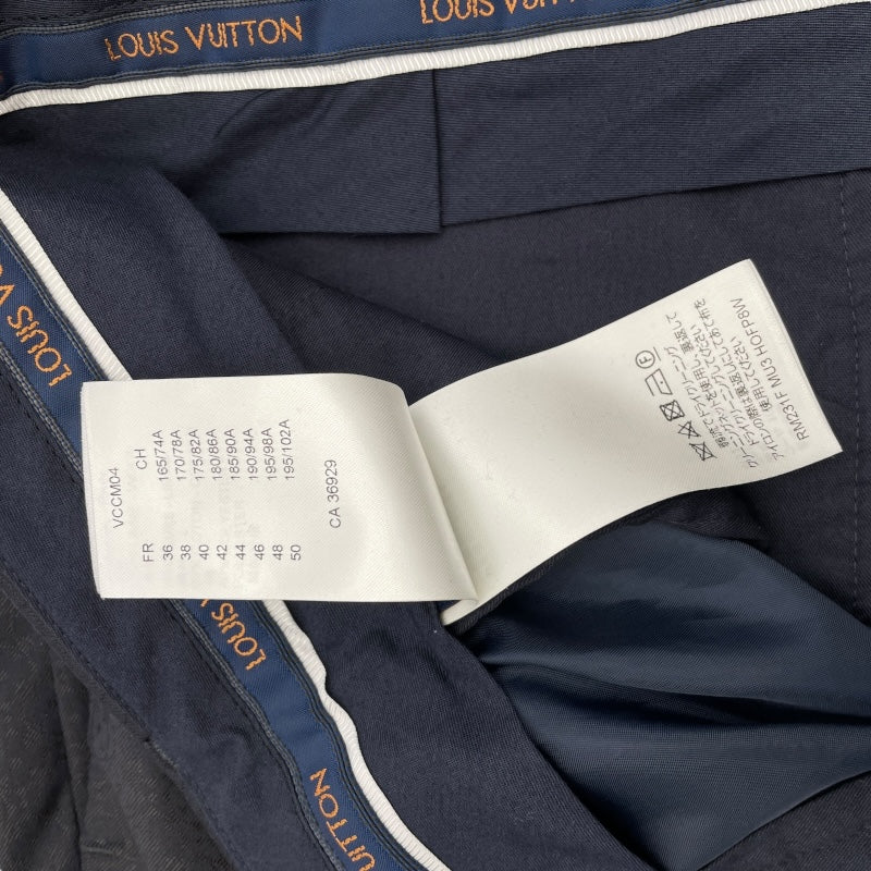 ルイ・ヴィトン LOUIS VUITTON モノグラム柄2Bスーツセットアップ HOFJ84/HOFP8W ネイビー ウール メンズ セットアップ