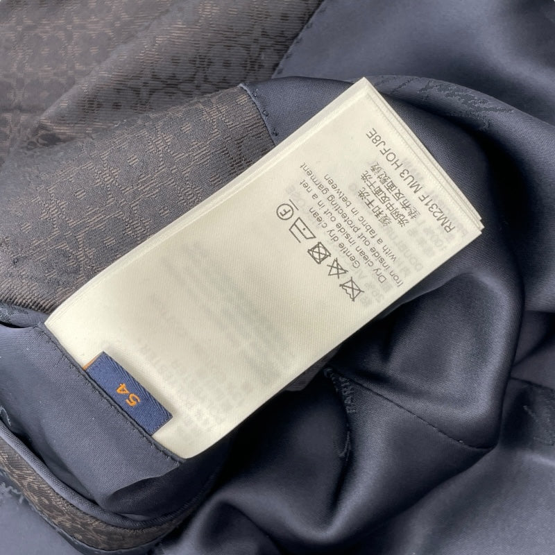 ルイ・ヴィトン LOUIS VUITTON モノグラム柄2Bスーツセットアップ HOFJ84/HOFP8W ネイビー ウール メンズ セットアップ