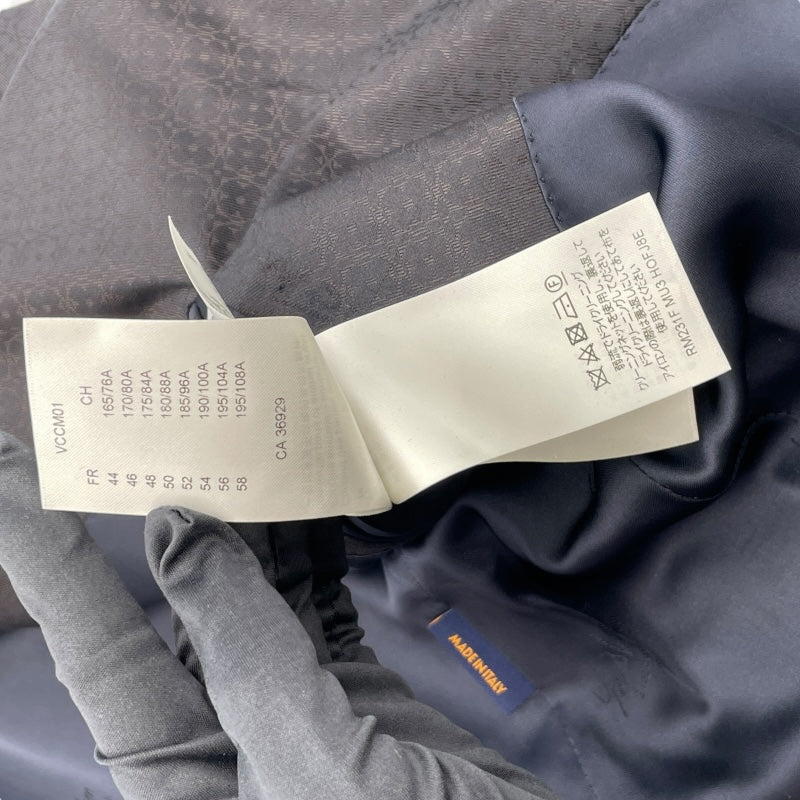 ルイ・ヴィトン LOUIS VUITTON モノグラム柄2Bスーツセットアップ HOFJ84/HOFP8W ネイビー ウール メンズ セットアップ