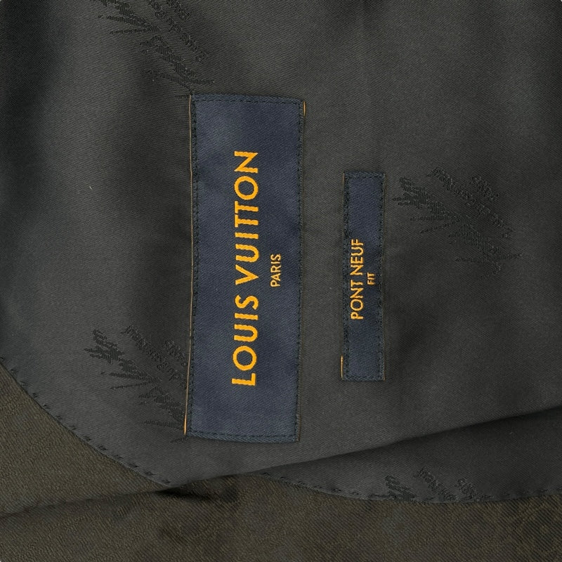 ルイ・ヴィトン LOUIS VUITTON モノグラム柄2Bスーツセットアップ HOFJ84/HOFP8W ネイビー ウール メンズ セットアップ