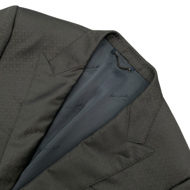ルイ・ヴィトン LOUIS VUITTON モノグラム柄2Bスーツセットアップ HOFJ84/HOFP8W ネイビー ウール メンズ セットアップ