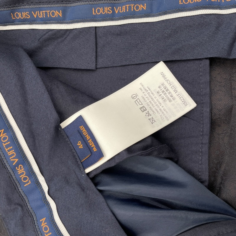 ルイ・ヴィトン LOUIS VUITTON モノグラム柄2Bスーツセットアップ HOFJ84/HOFP8W ネイビー ウール メンズ セットアップ