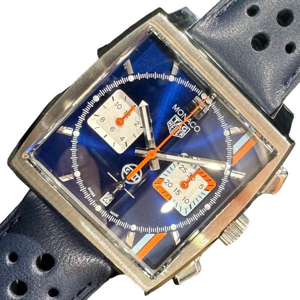 タグ・ホイヤー TAG HEUER モナコキャリバーホイヤー02 ガルフスペシャルエディション CBL2115.FC6494 ステンレススチール メンズ 腕時計