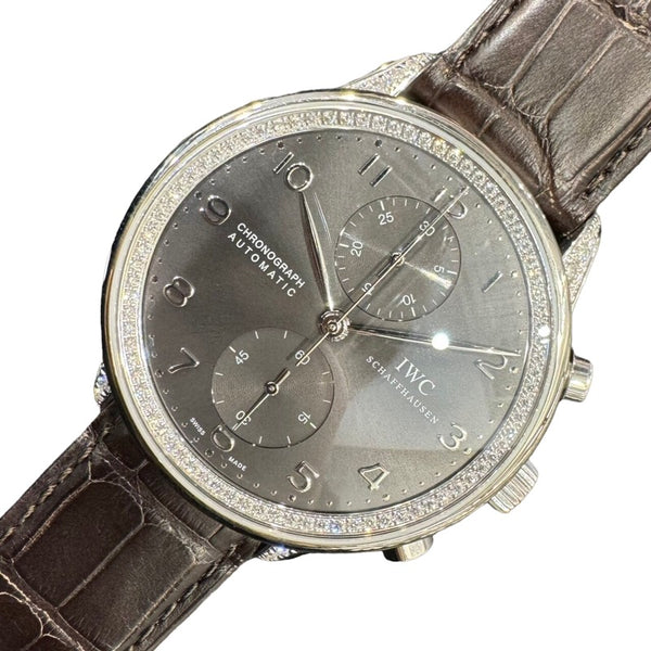 インターナショナルウォッチカンパニー IWC ポルトギーゼ クロノグラフ ダイヤモンドコレクション IW371474 750WG 自動巻き メンズ 腕時計