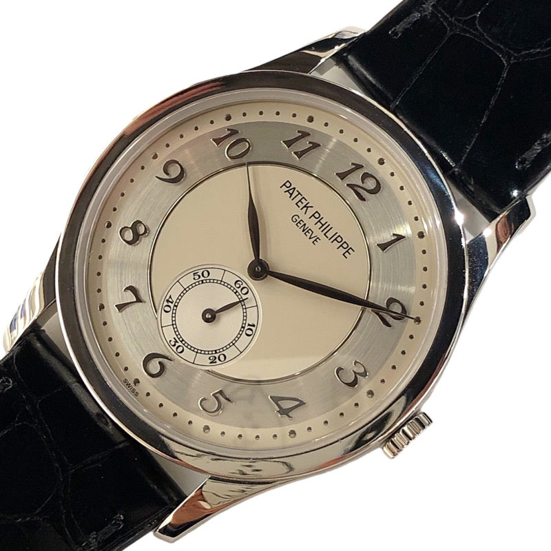 パテック・フィリップ PATEK PHILIPPE カラトラバ 5196P-001 シルバー文字盤 プラチナ メンズ 腕時計