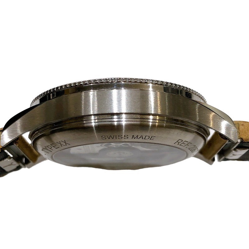 ブレゲ Breguet タイプXX クロノグラフ 2067ST/92/3WU ブラック SS/革