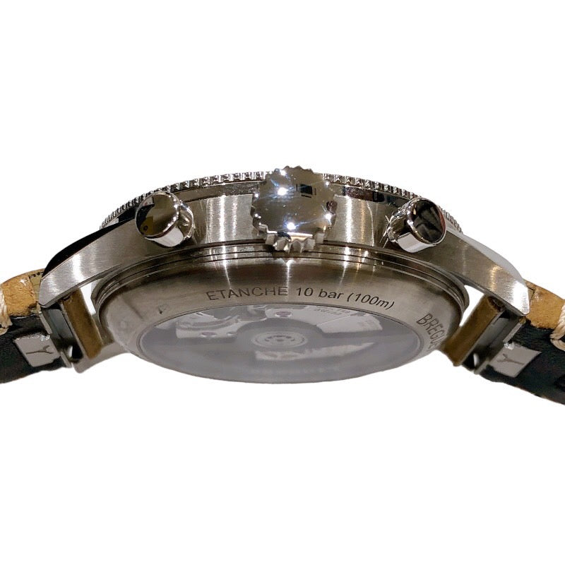 ブレゲ Breguet タイプXX クロノグラフ 2067ST/92/3WU ブラック SS/革