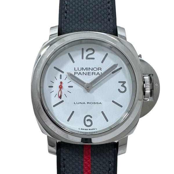 パネライ PANERAI ルミノール ルナロッサ 世界1500本限定 PAM01342 ホワイト SS 手巻き メンズ 腕時計