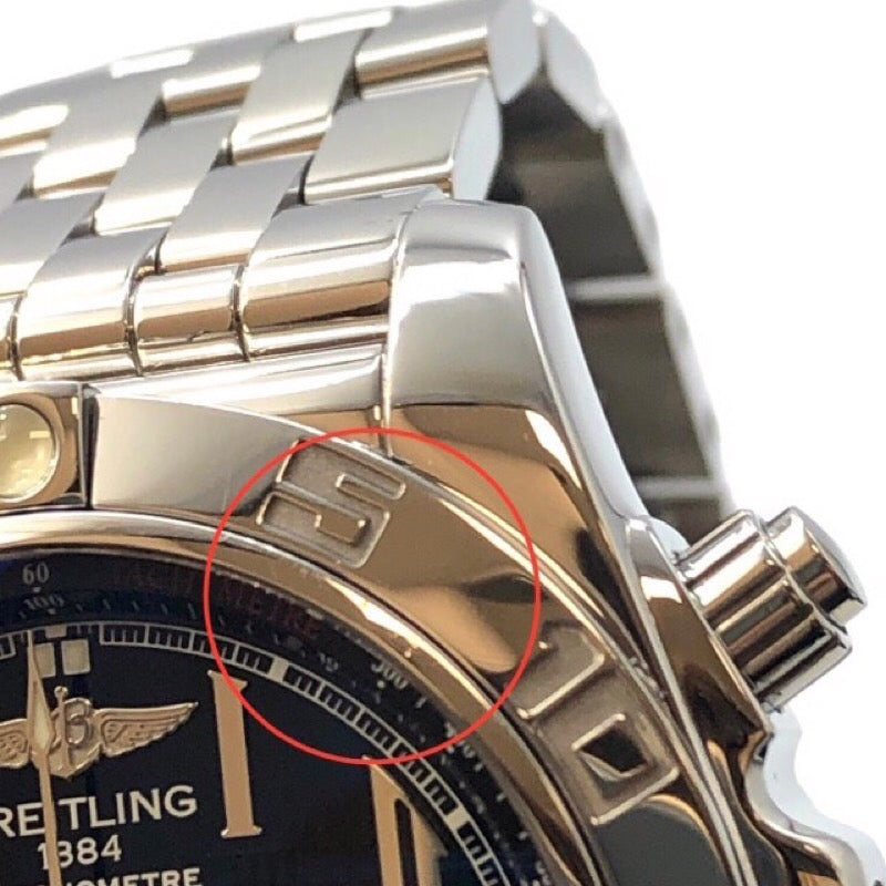 ブライトリング BREITLING クロノマット44 AB011012 ブラック ステンレススチール 自動巻き メンズ 腕時計