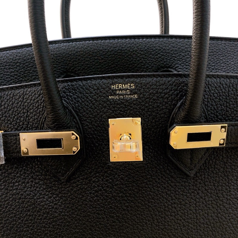 エルメス HERMES バーキン25 W刻 (2024年製) ブラック ゴールド金具 トゴ レディース ハンドバッグ