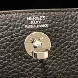 エルメス HERMES リンディミニ Z刻(2021年製) ブラック/シルバー金具 トリヨン レディース ショルダーバッグ