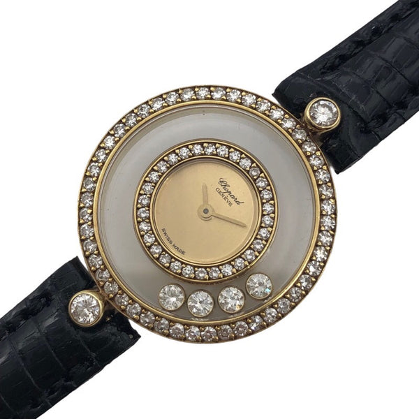 ショパール Chopard ハッピーダイヤモンド 4097 イエローゴールド(K18YG) レディース 腕時計