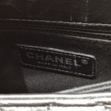 シャネル CHANEL ココハンドルXS A92990 メタリックグレー カーフ ブラック金具 レディース ハンドバッグ