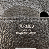 エルメス HERMES バーキン25 □M刻印　(2009年製) ブラック シルバー金具 トゴ レディース ハンドバッグ