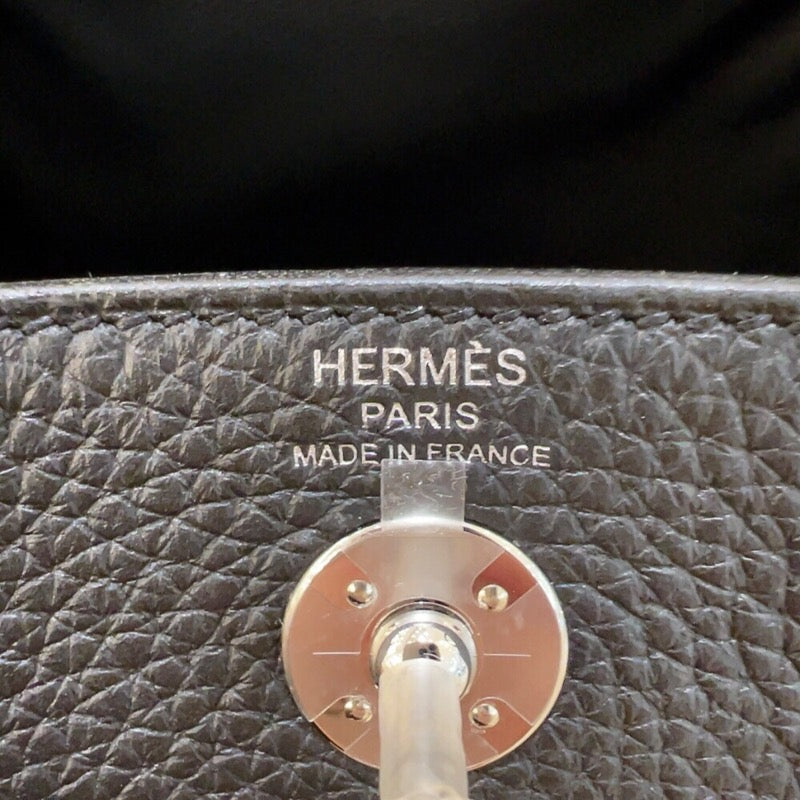 エルメス HERMES リンディミニ W刻 ブラック シルバー金具 トリヨンクレマンス レディース ショルダーバッグ