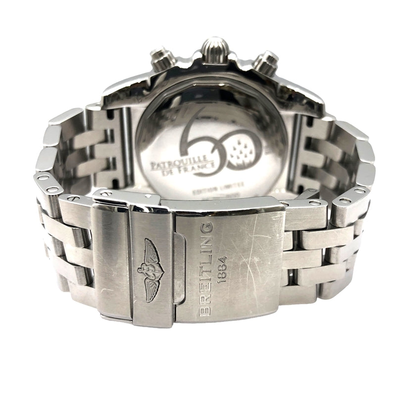 ブライトリング BREITLING クロノマット44 パトル―ユ ド・フランス 世界600本限定 AB0110 ブル×シルバー SS メンズ 腕時計