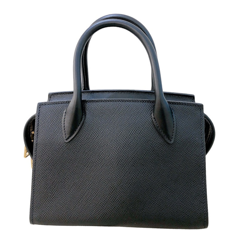 プラダ PRADA モノクローム2WAYバッグ 1BA269 ブラック ゴールド金具 