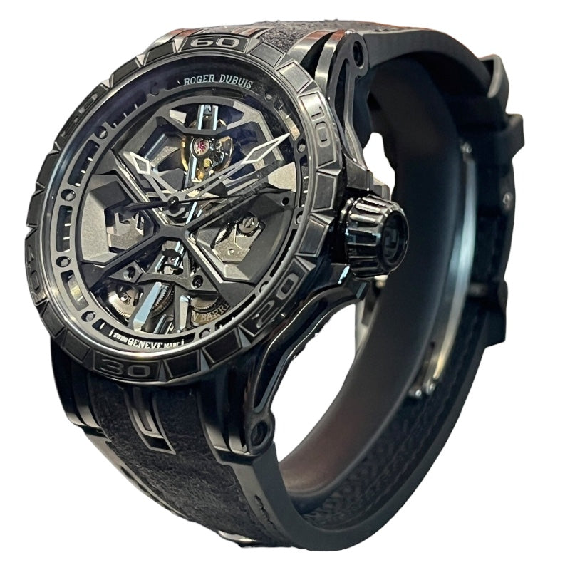 ロジェ・デュブイ ROGER DUBUIS エクスカリバー スパイダー モノバランシエ ウラカン DBEX0829 透明 チタン メンズ 腕時計