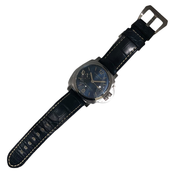 パネライ PANERAI ルミノールGMT PAM01033 ブルー SS メンズ 腕時計