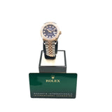 ロレックス ROLEX デイトジャスト28　オーベルジーヌ  279381RBR ピンクゴールド SS/PG レディース 腕時計