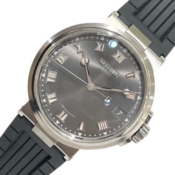 ブレゲ Breguet マリーン G5517TI/G2/5ZU グレー チタン メンズ 腕時計