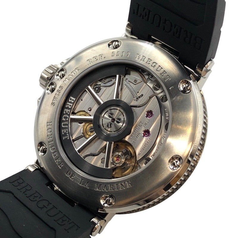 ブレゲ Breguet マリーン G5517TI/G2/5ZU グレー チタン メンズ 腕時計