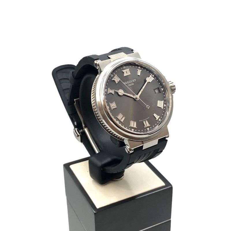 ブレゲ Breguet マリーン G5517TI/G2/5ZU グレー チタン メンズ 腕時計
